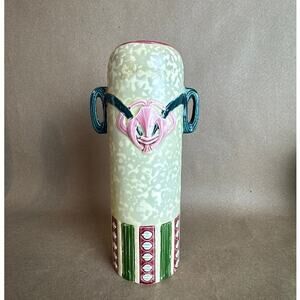 Antique Czech Pottery Vase